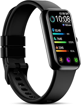 Fitness Tracker with 24/7 Continuous Heart Rate, Blood Oxy-gen Monitor, Smart Watch with Sleep Monitor, IP68 Waterproof Activity Tracker Step Counter for Women Men