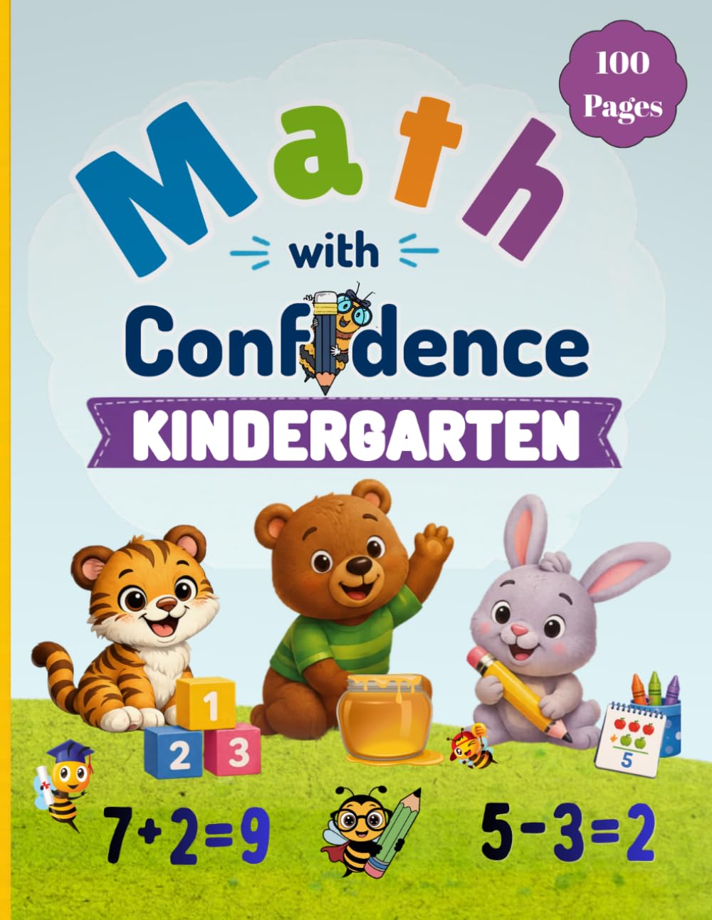 Math whit confidence kindergarten for preschoolers: A mind for numbers, kumon kindergarten workbooks, kids learning activities