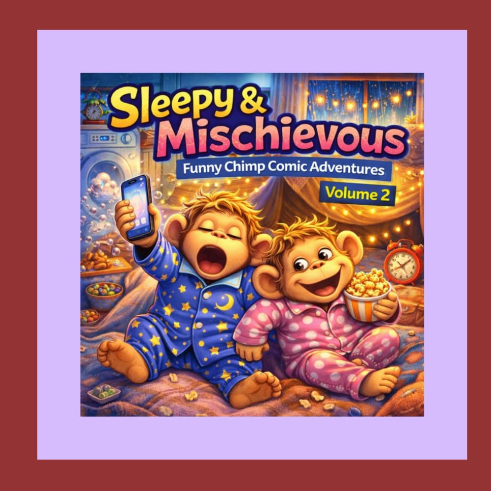 Sleepy & Mischievous: Funny Chimp Comic Adventure Vol 2