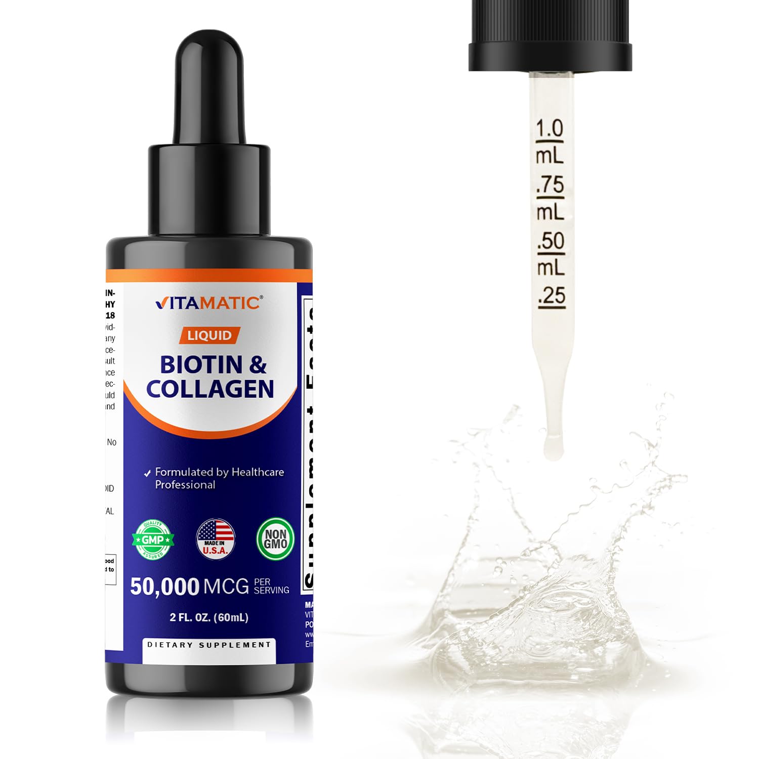 Vitamatic Liquid Biotin & Collagen Drops