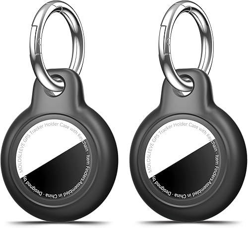 Miniatura 44 de Funda para AirTag con llavero, a prueba de golpes y antiarañazos, accesorios para localizadores GPS, para bolsos y maletas, transparente F5-Clear