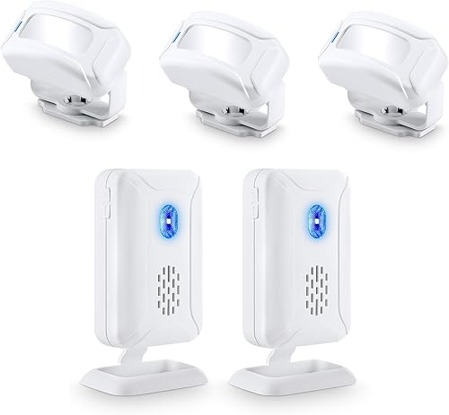 Miniatura 8 de Timbre con sensor de movimiento, timbre de puerta, detector de movimiento PIR inalámbrico, timbre de alarma de seguridad, timbre de bienvenida,