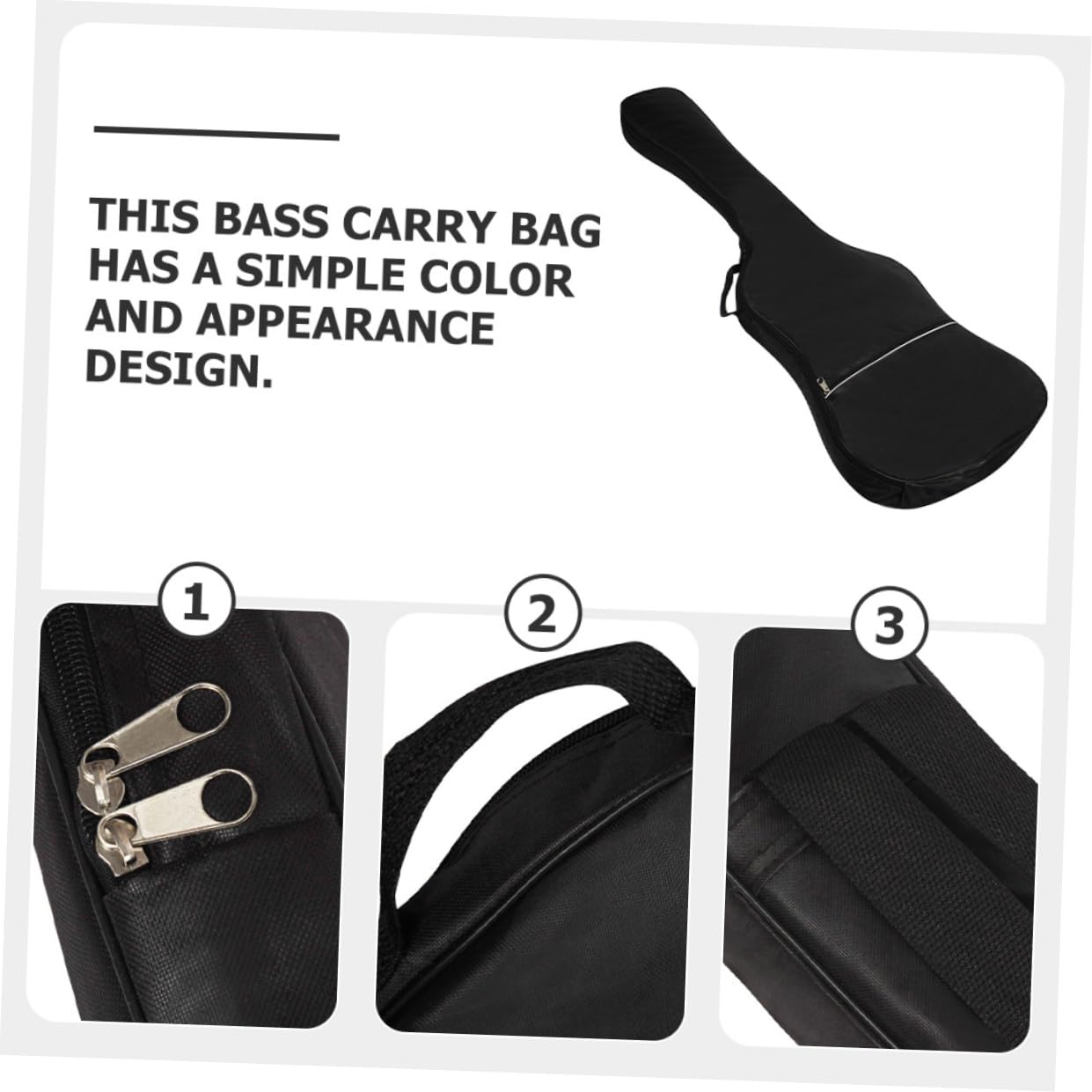 Borsa Bass Elettrico Imbottita in Oxford Resistente All Acqua Con Tracolla Regolabile e Manici Rinforzati Per Trasporto Comodo e Protezione Anti-graffio