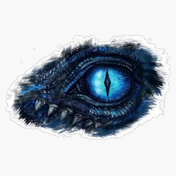 The Eye of Undead Viserion. Dragon of Night King Sticker Decal Size 5"