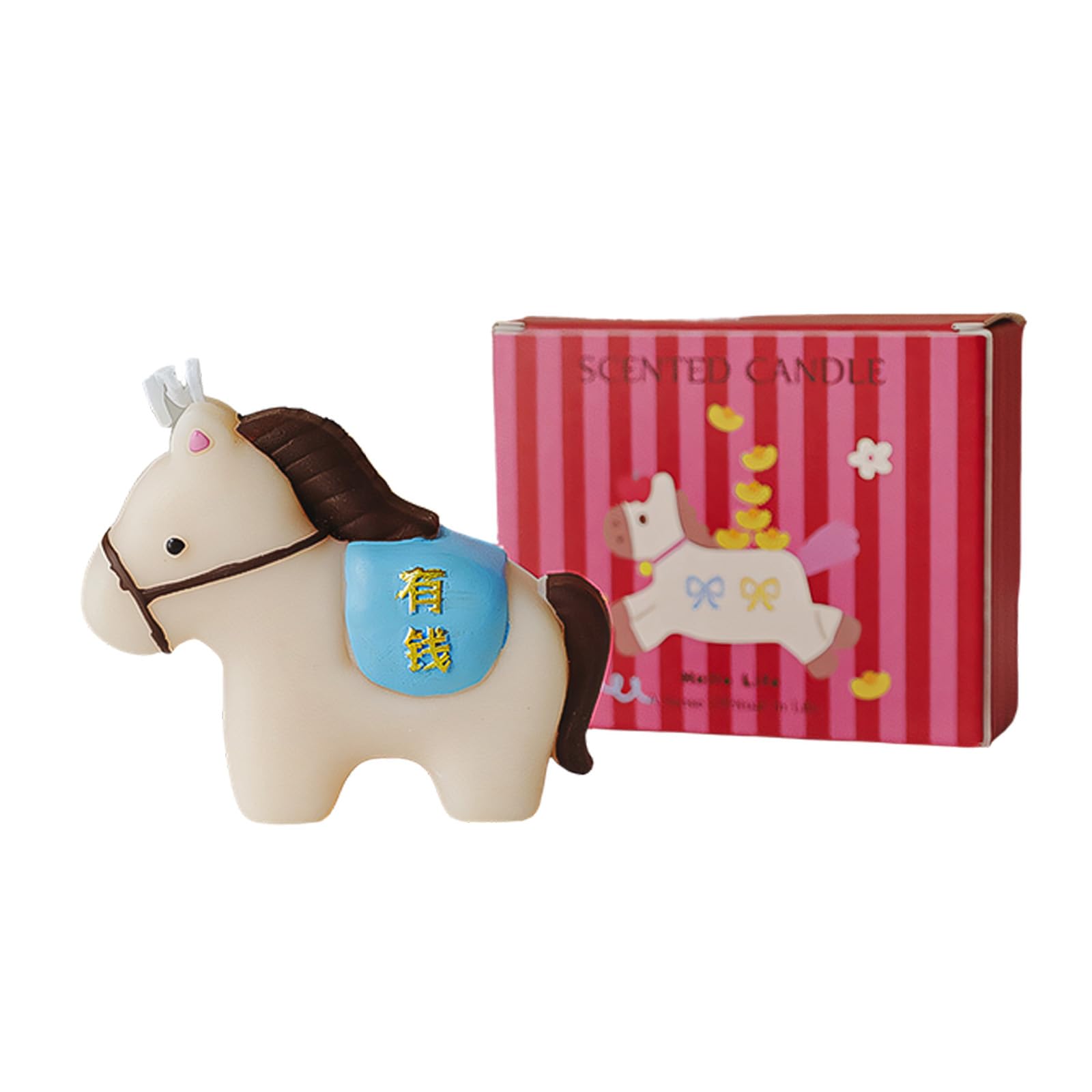 ZEPFJHE Handcrafted Candlewax Blend Horse Shaped for Gifting and Unwinding Bedroom Decoration