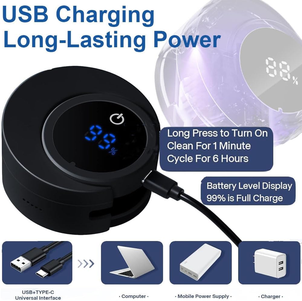 Toothbrush Sterilizer, Wall Mounted Toothbrush Holder, Electric Toothbrush Cleaner for Bathroom, with Auto Inductive Open/Close Cover, Cleaner & Dryer for Home and Travel (Black) - Image 5