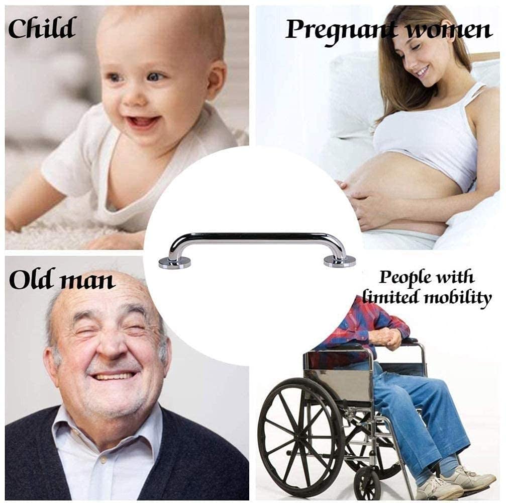 Polerowane drążki, antypoślizgowa poręcz łazienkowa, dla seniorów, kobiet w ciąży, dzieci, akcesoria do poręczy toaletowych, 78 cm