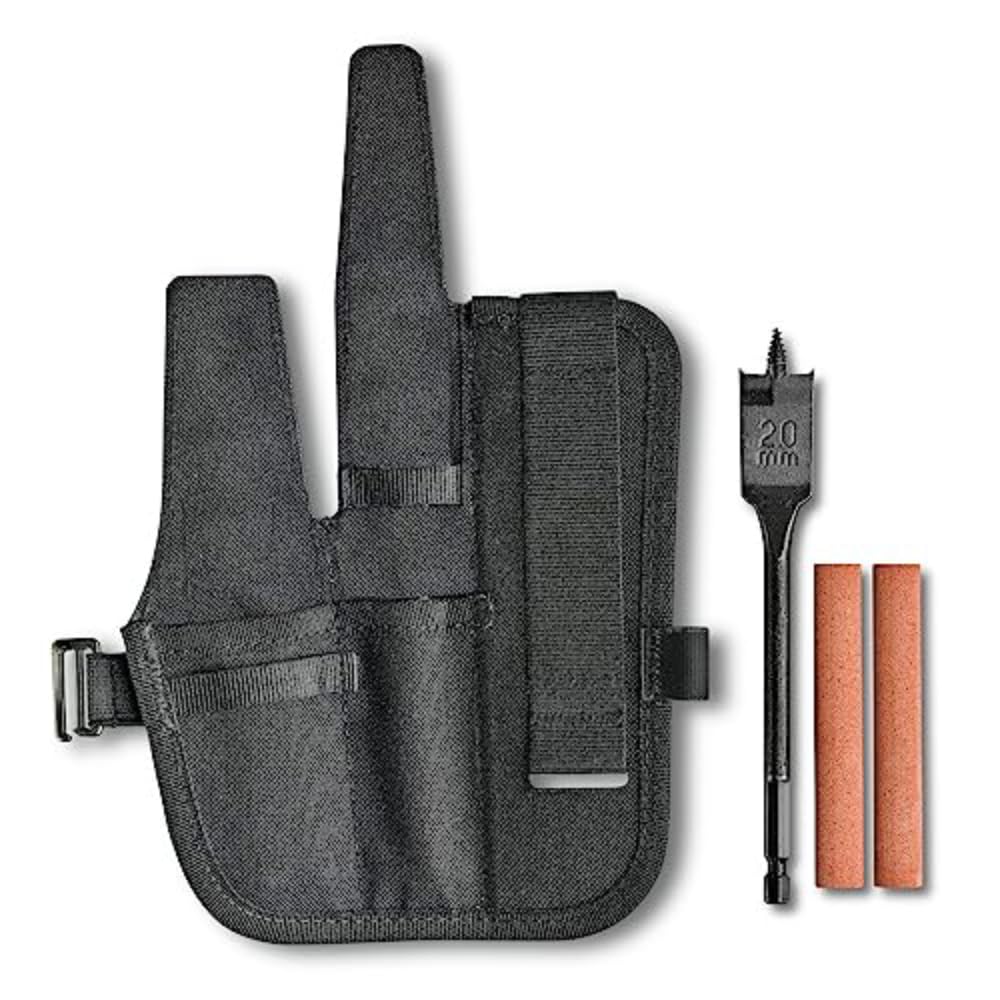 Victorinox Taschenmesser Zubehör Set Venture Pro Kit, Swiss Made, Multifunktionstasche mit 2 Messerschärfern und Flachbohrer 2 cm, Schwarz