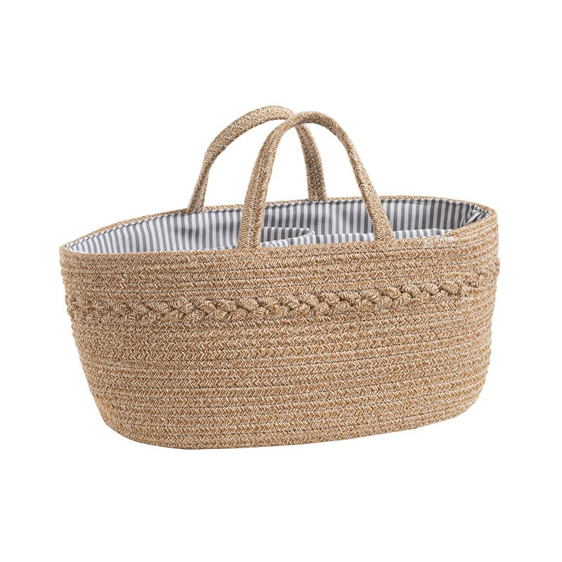 Lmbabter Diaper Organizer Caddy for Baby Portable Diaper Tote Bag Nursery Basket Nappy Storage Bin for Car Travel-picture-27