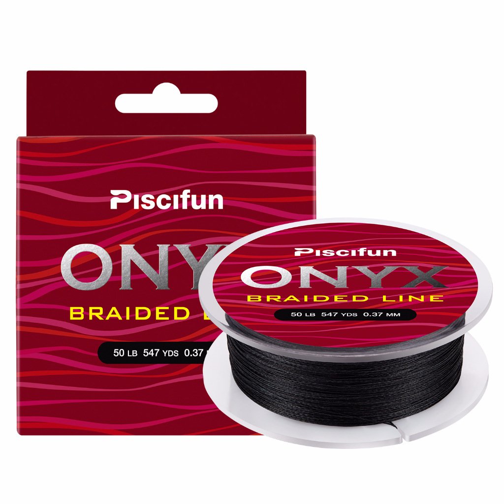Piscifun Onyx Braided Fishing Line 6lb-150lb Superline Abrasion Resistant Braided Lines Super Strong High Performance PE Fishing Lines