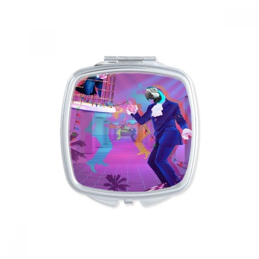 Miroir de poche carré mignon pour vos retouches maquillage en soirée