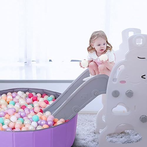 Miniatura 9 de Piscina de bolas plegable para niños pequeños de 1 a 3 años para bebés perros y niños tienda de campaña de juego corralito de pelotas para gatear