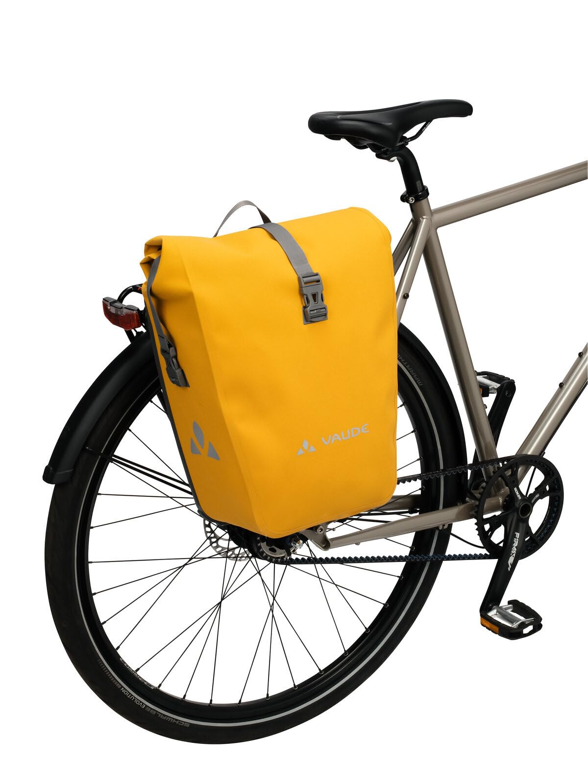 VAUDE Fahrrad Hinterradtasche Aqua Back Deluxe Single, 24 Liter, wasserdicht verschweißt, Made in Germany, Burnt Yellow, Einheitsgröße