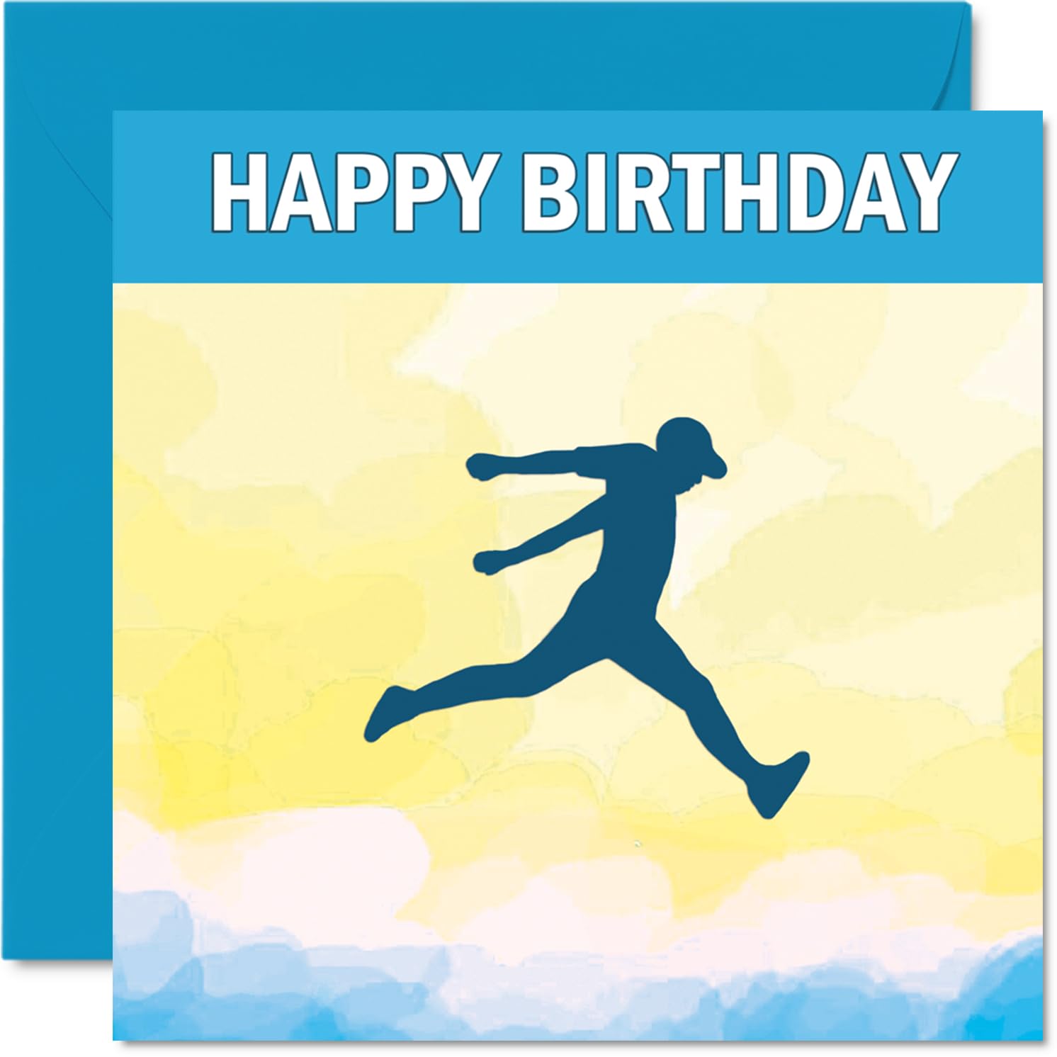 Parkour Sport Birthday Cards - Boys in Sports - Happy Birthday Card for Boy Son Brother Grandson Nephew Uncle Cousin, 145mm Bday Greeting Cards