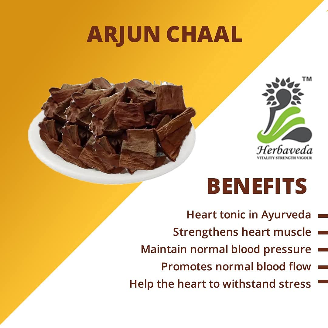 Metrol Herbaveda - Arjun Ki Chaal (1 kg) | Arjun Chaal | Arjun Bark | Terminalia Arjuna Dry – Lot de 2