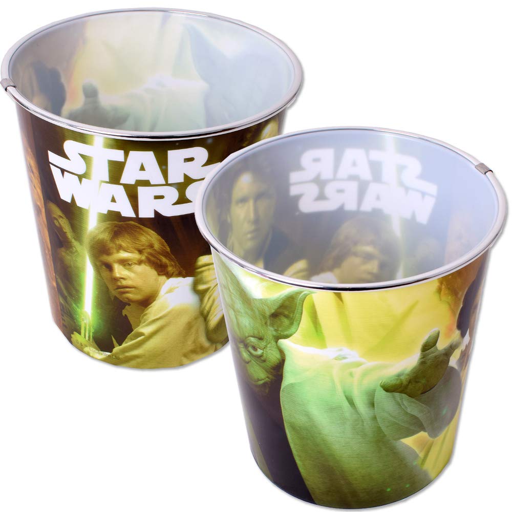 TE-Trend 3 pezzi Star Wars - Cestino per la spazzatura dei bambini, in plastica, multicolore