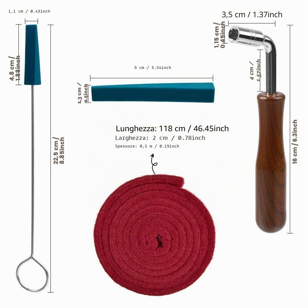 Kit di strumenti per accordatore di pianoforti, Sopito kit di accordatura per pianoforte professionale
