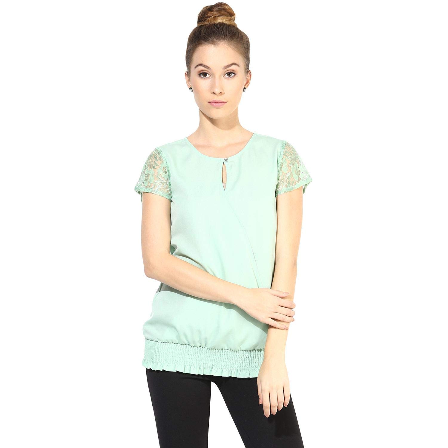 The VancaRound Neck Blouse For Women