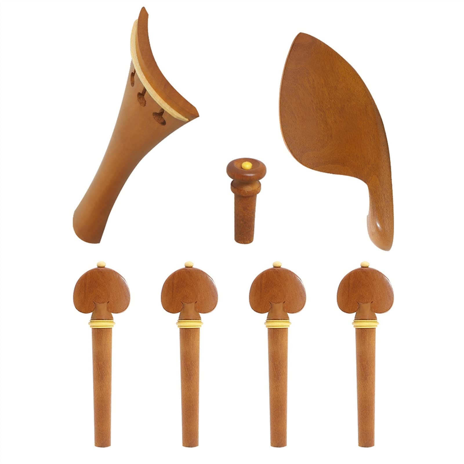 Parti di Violino 4/4 Strumenti Di Accordatura Violino Set, Corda Violino Pioli Coda Chiodo Spalla Resto Giuggiola Accessori Per Strumenti Musicali accessori per violino