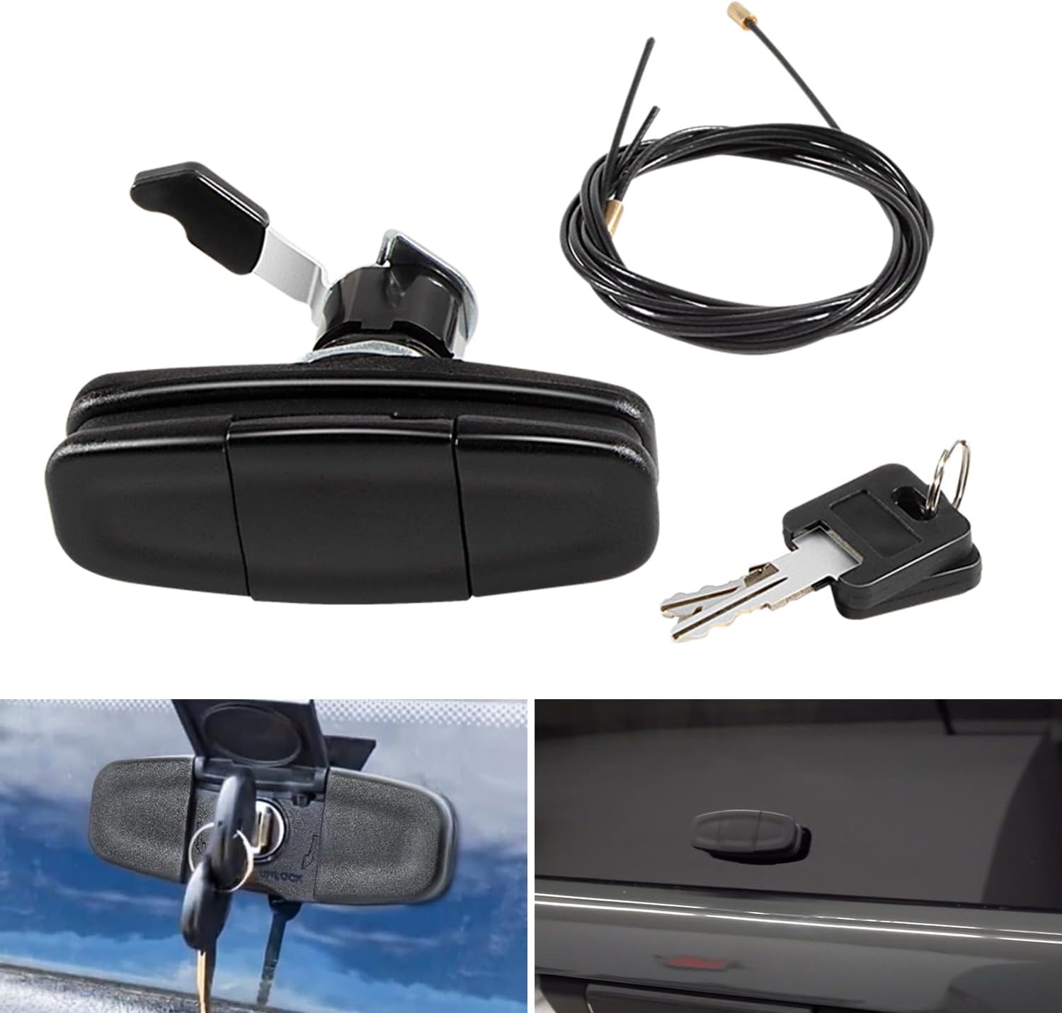 Black Twist Handle Kit 113436 Topper Tonneau THandle, for