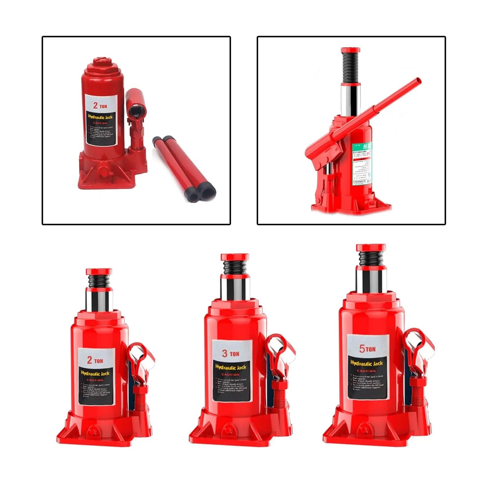 sollevatore auto Martinetto automobilistico portatile Martinetto idraulico piccolo per furgone sollevatore(2T)
