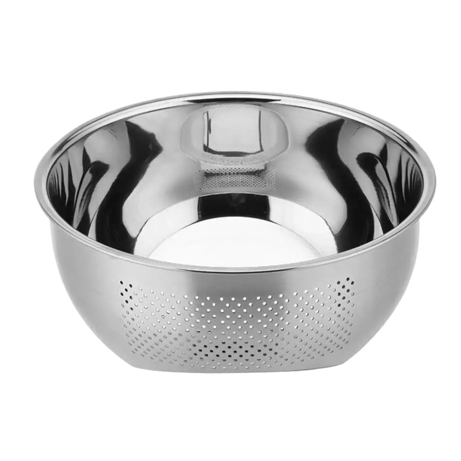 Colador De Arroz De Acero Inoxidable Colador de cocina, colador acero inoxidable, lavadora arroz, cuencos for lavar frutas y verduras for limpiar, herramientas(26cm)