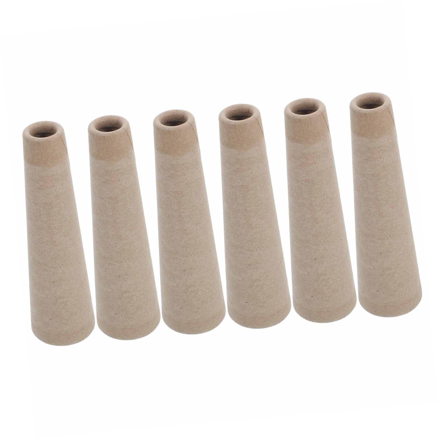 ARTIBETTER 6pcs Wool Paper Tube Core Weaving Ball Winders Yarn Cake Winder Yarn Ball Winder Yarn Spool Yarn Winder for Crocheting Cotton Yarn Cone Yarn Cones Crochet Yarn Winder Light Brown