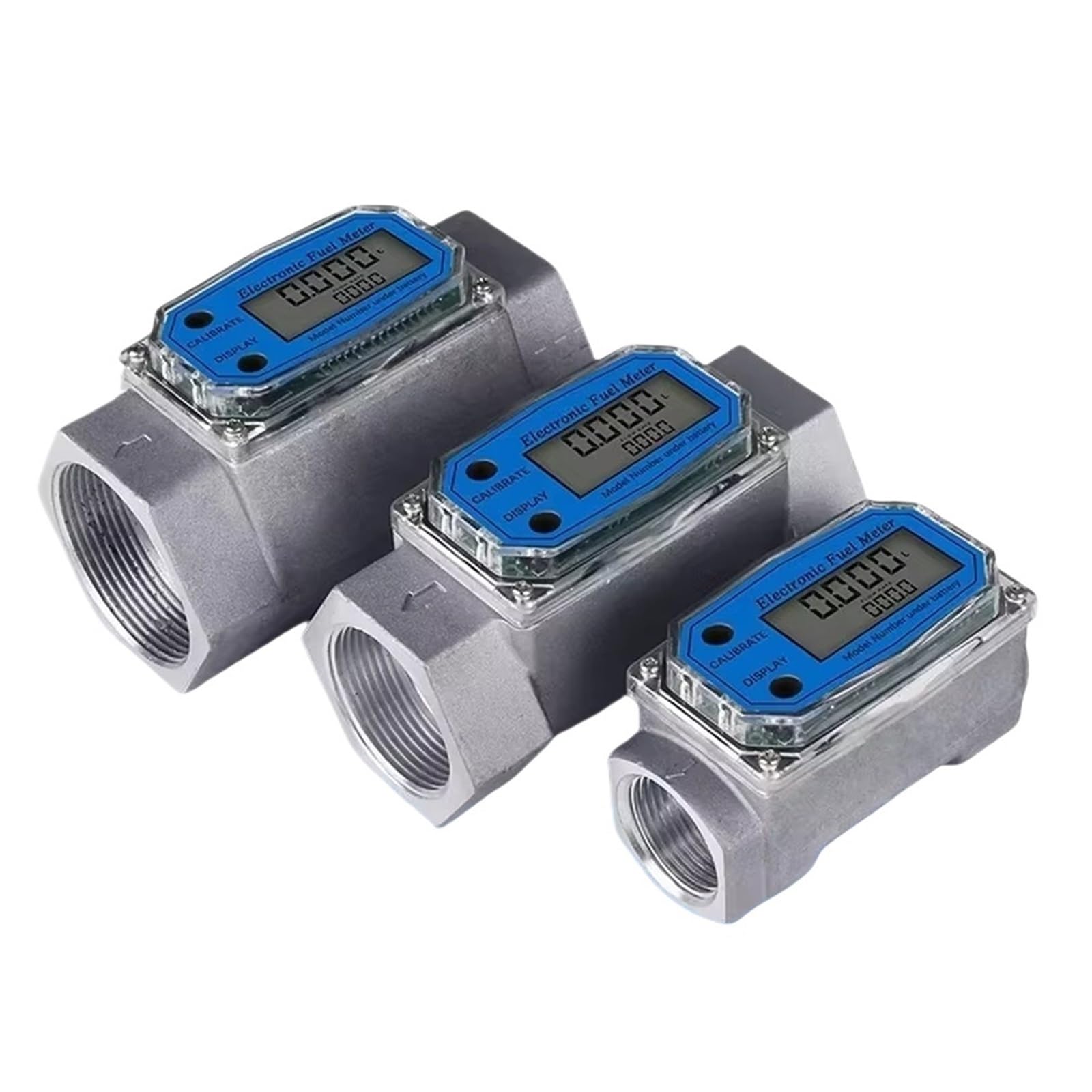QfUxYYSLD 1pcs Digital Turbine Water Flow Meter Flowmeter Gauge PCB Electronic Flow Indicator Sensor Counter(2 inch)