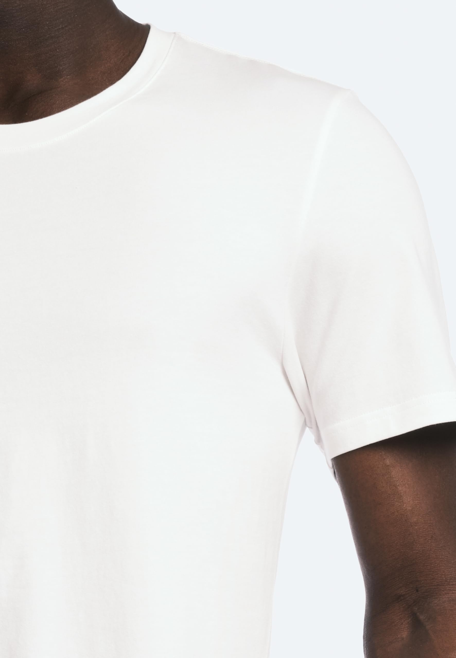 Camiseta de Cuello Redondo para Hombre Allsaints, confeccionada en algodón orgánico Suave y Transpirable. Pack de 2 Unidades en Color Blanco