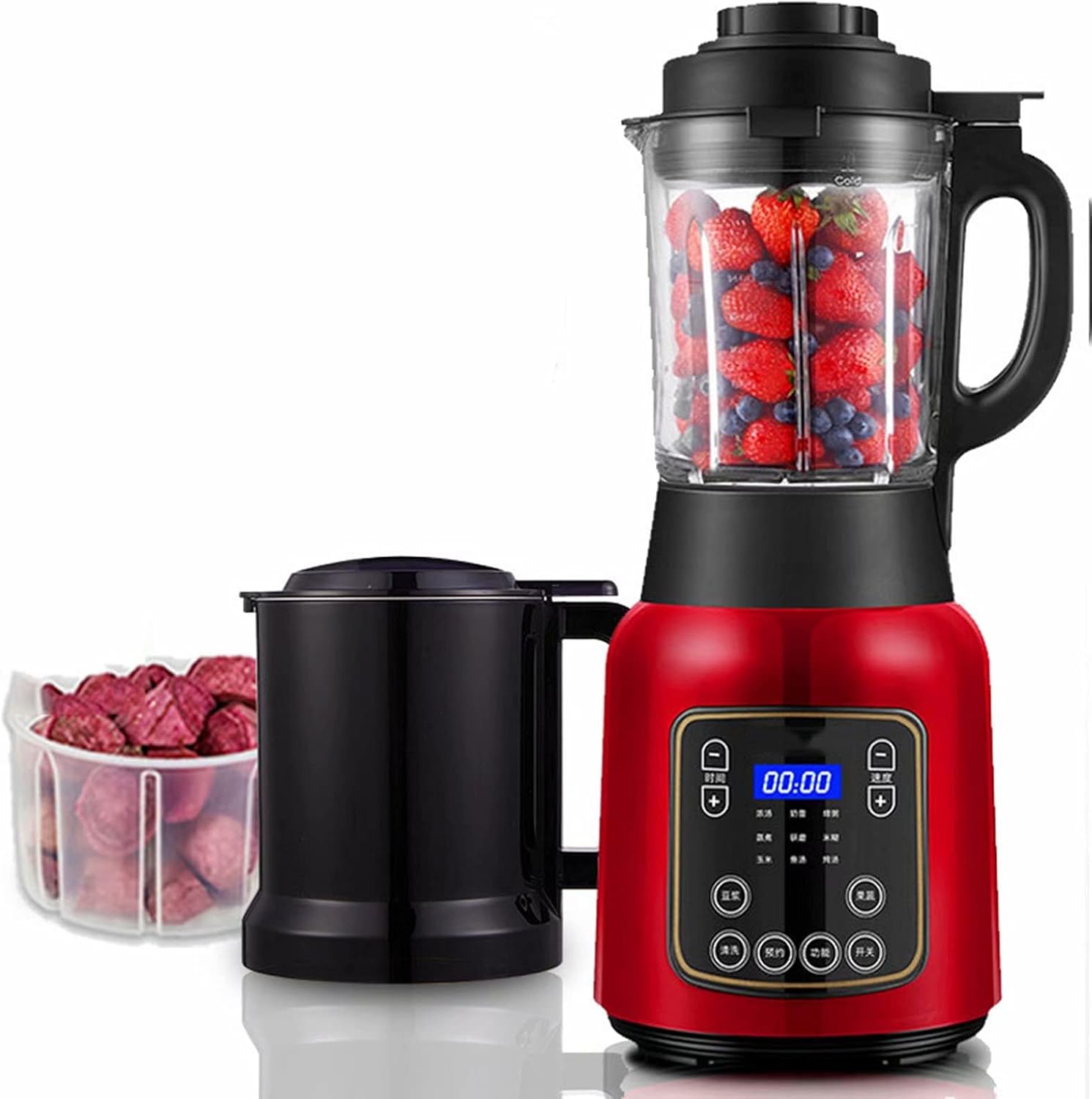 KRECS Household Items Wall Breaking Machine Juice and Soy Milk Supplementary Food Milkshake Smoothie Machine Original Cutter Head 360° All-Round Crusher 800W (Color : Red, Size : 19.5 * 49.5CM) KRECS Household Items Wall Breaking Machine Juice and Soy Milk Supplementary Food Milkshake Smoothie Machine Original Cutter Head 360° All-Round Crusher 800W (Color : Red, Size : 19.5 * 49.5CM)