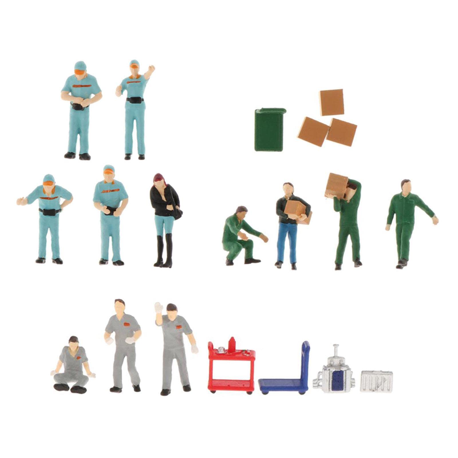 1/64 Painted People Figures Diorama Scene Layout Accessories DIY Projects