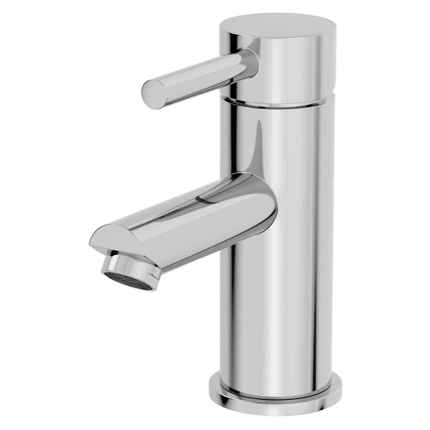 Architeckt Chrome Architeckt® Malmo Bathroom Basin Sink Mixer Tap Modern Mono Round Single Lever Handle Faucet For Sinks,
