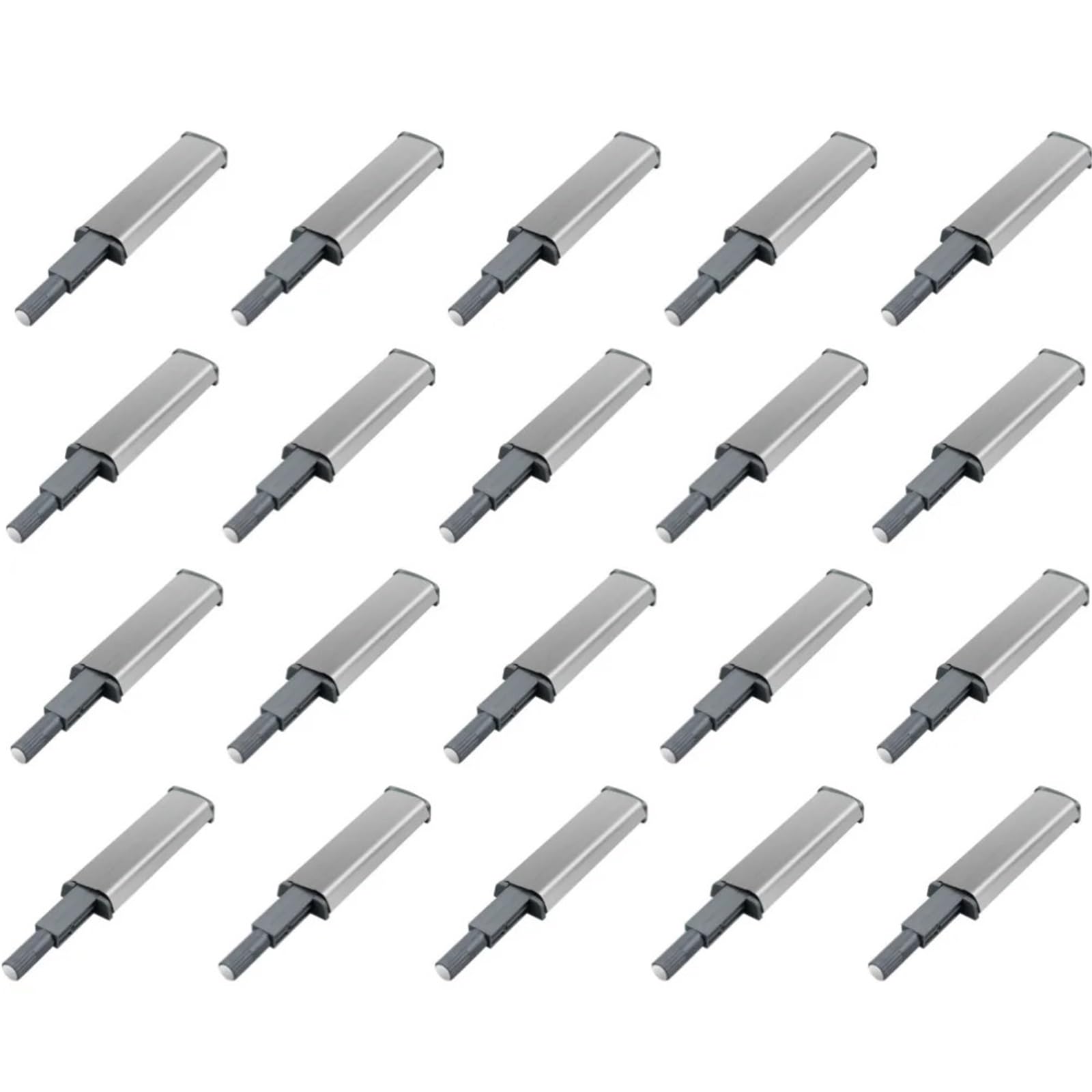Cnyuon 20Pcs 10/20 Pcs Door Stopper Cabinet Hardware Soft Close Damper Push To Open Drawer Quiet Closer Touch Invisible Handle Buffer(20Pcs)