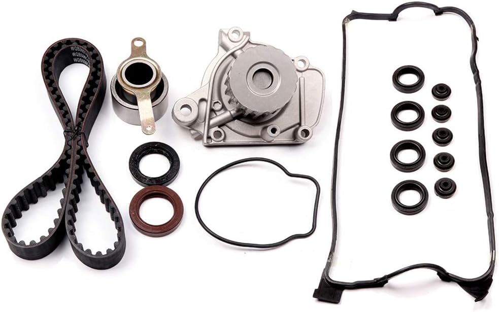Scitoo Timing Belt Water Pump Kit Automotive Replacement Timing Parts fit 1996-2000 for Honda Civic 1.6L SOHC D16Y7