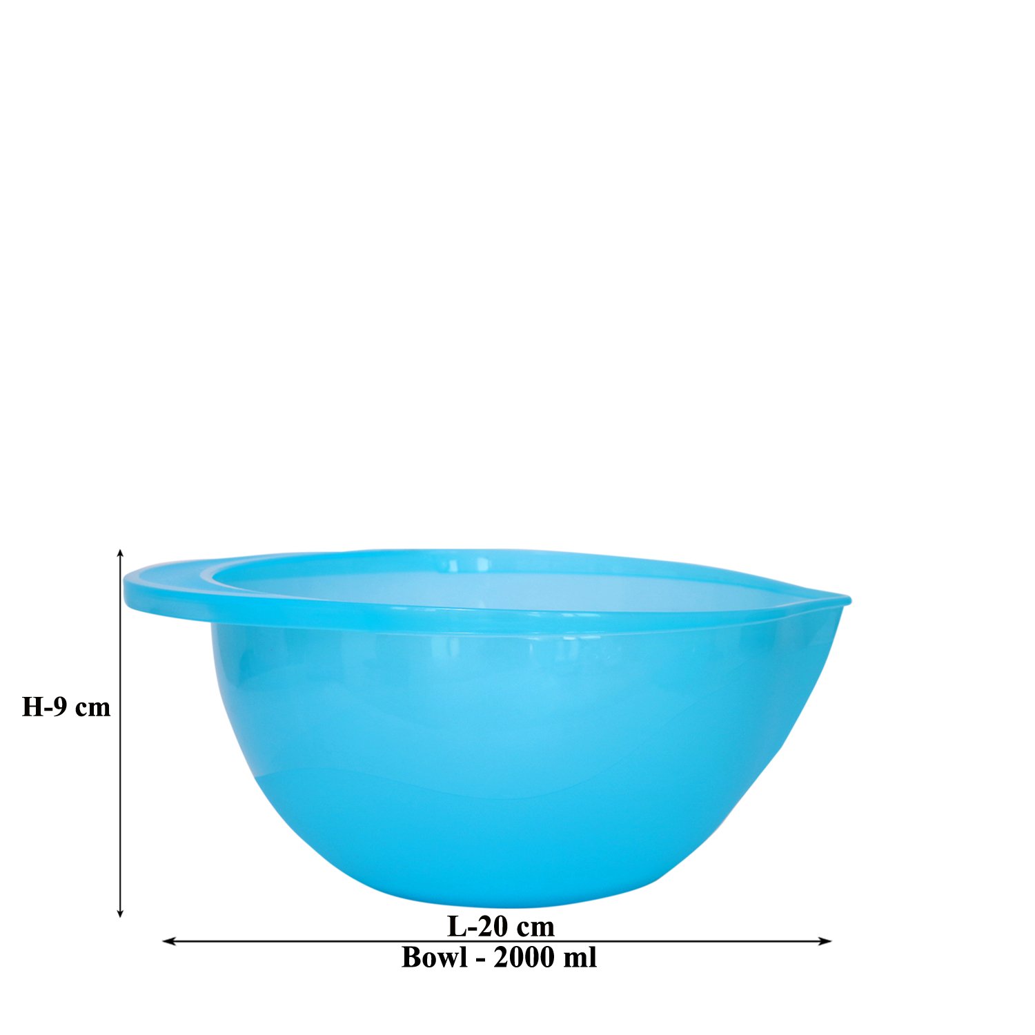 Jaypee Plus Blending Bowl Set| Food Grade, Lightweight & Unbreakable Mixing Bowl for Kitchen|Snacks Serving Bowl Ideal for Fridge Storing Set of 3 -(4000+3000+2000) ml (Purple, Grey, Blue) 3