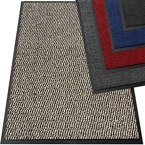TrendMakers Machine Washable Grey Black Heavy Quality Non Slip Hard Wearing Barrier Mat. Available in 8 sizes (80cm x 120cm)