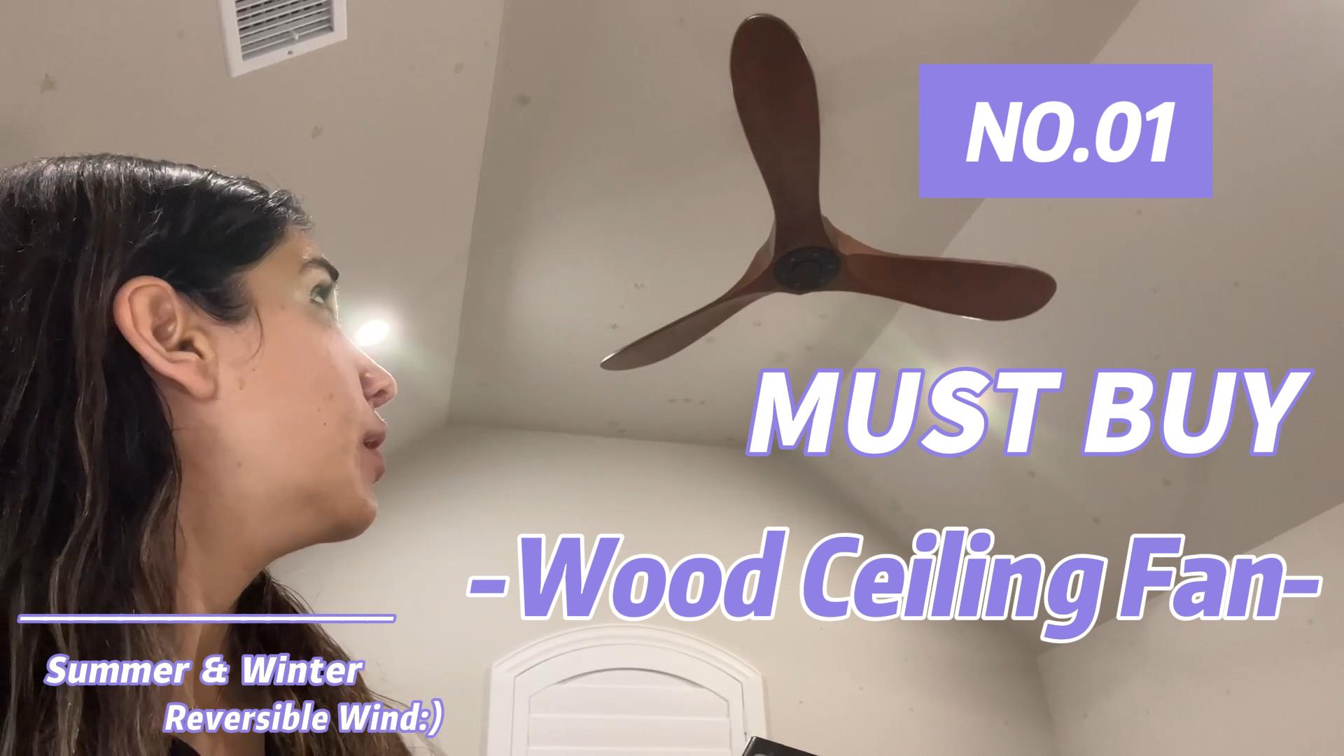 Amazon.com: Zronon 72 Inch Ceiling Fan No Light, Wood Outdoor