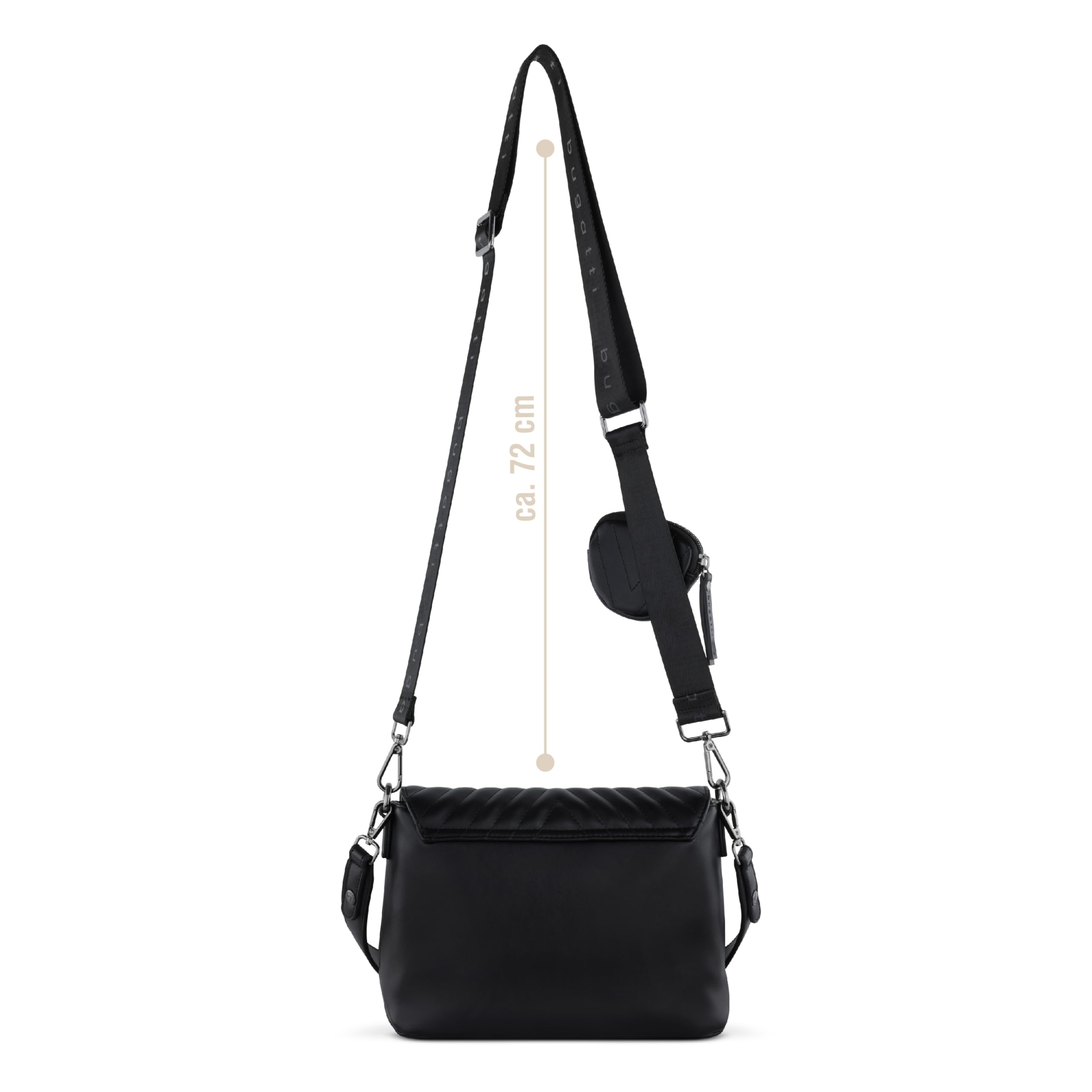 bugatti Sira Schultertasche für Damen - edle Umhängetasche Crossover-Tasche