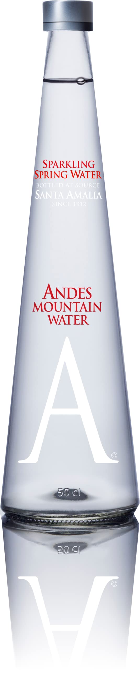 Andes Mountain Spring Water - Sparkling(750ml or 25.4oz) 9 bottles pk
