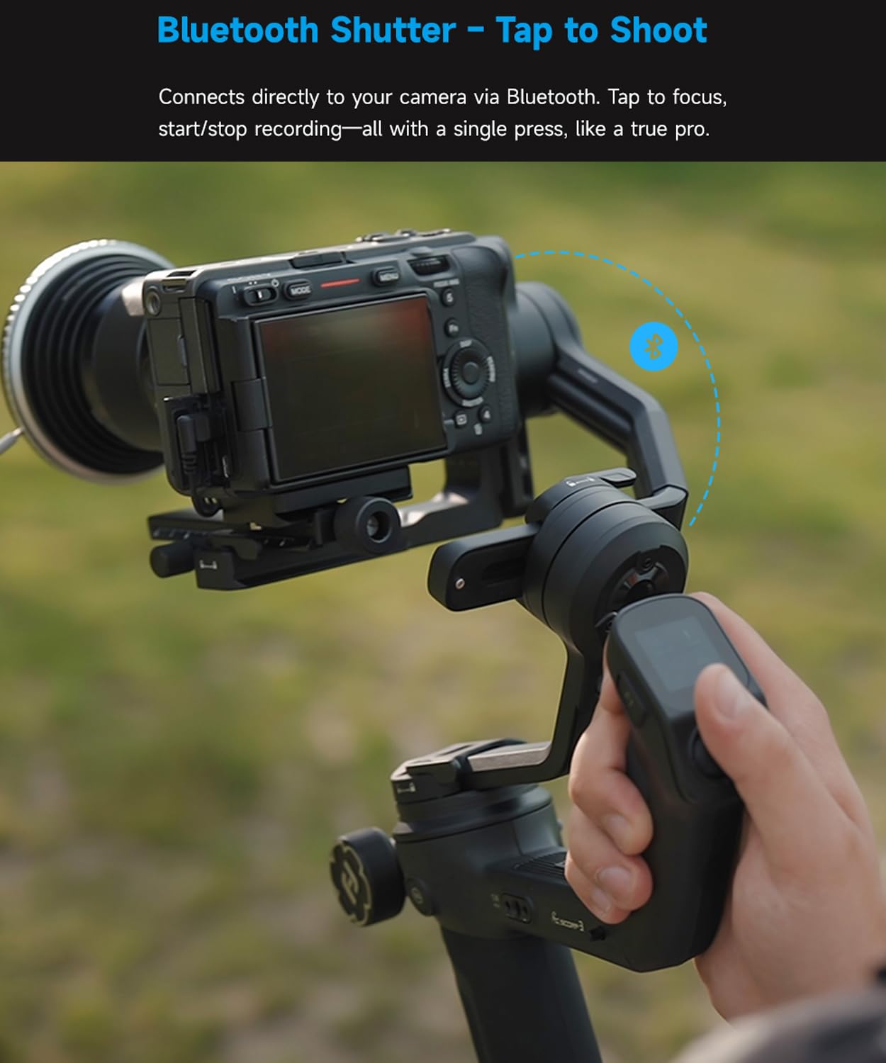 FeiyuTech SCORP 3 KIT Gimbal Stabilizer for DSLR and Mirrorless Camera,Built-in AI Tracking,Detachable Handle,3-Axis Gimbal for Sony/Canon/Nikon/Fujifilm, Max 7.721lbs,Touch Screen with Case