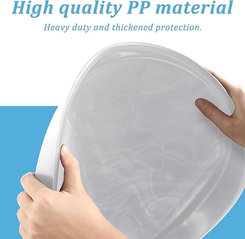 Miniatura 3 de Eccliy 12 platillos de plástico para plantas, bandeja redonda para plantas, maceta grande, platillo resistente, bandejas de agua, platillos gruesos