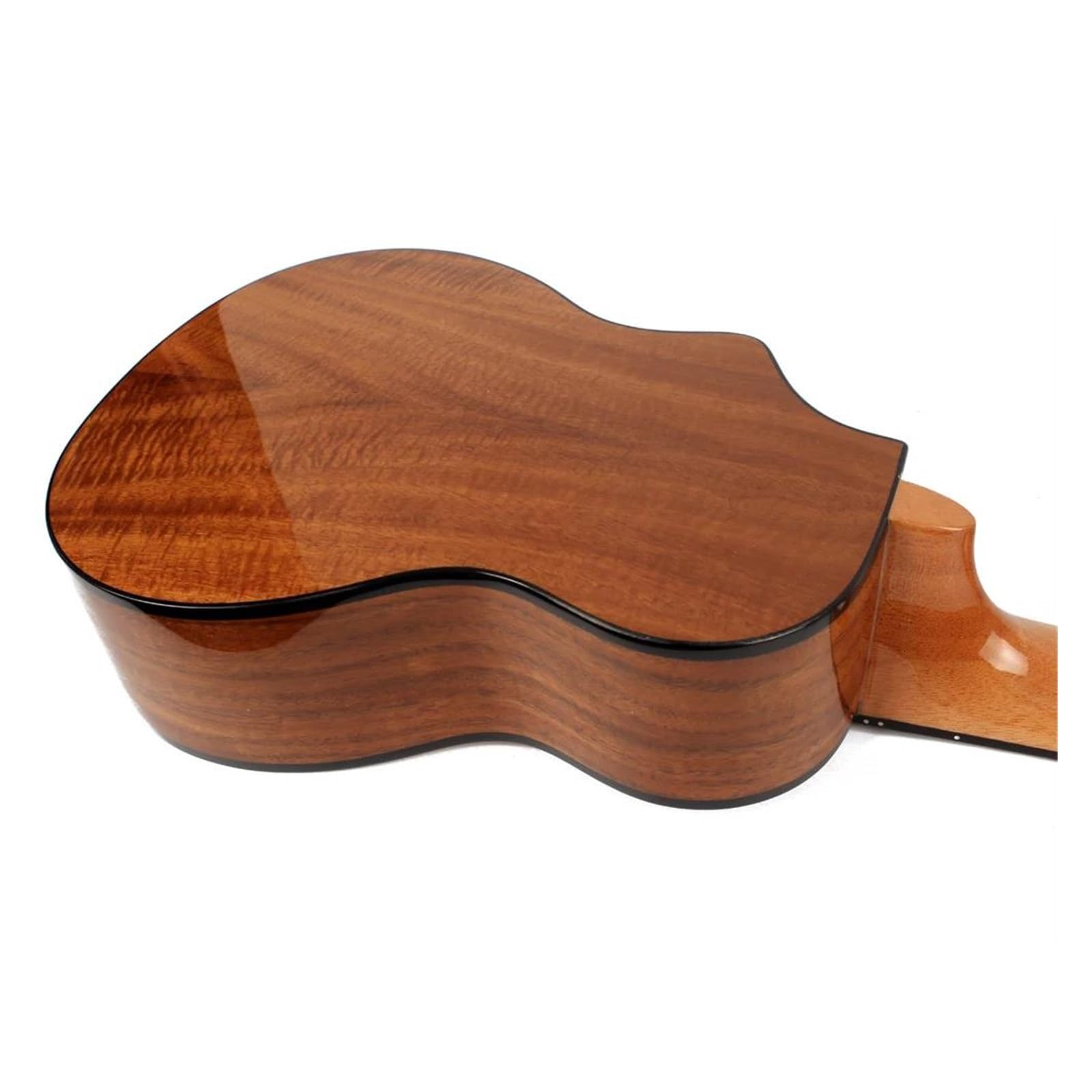 Ukulele Lucido A Spalla Mancante In Legno Massello Adatto Per L'uso Professionale Di Strumenti A Corda Ukulele