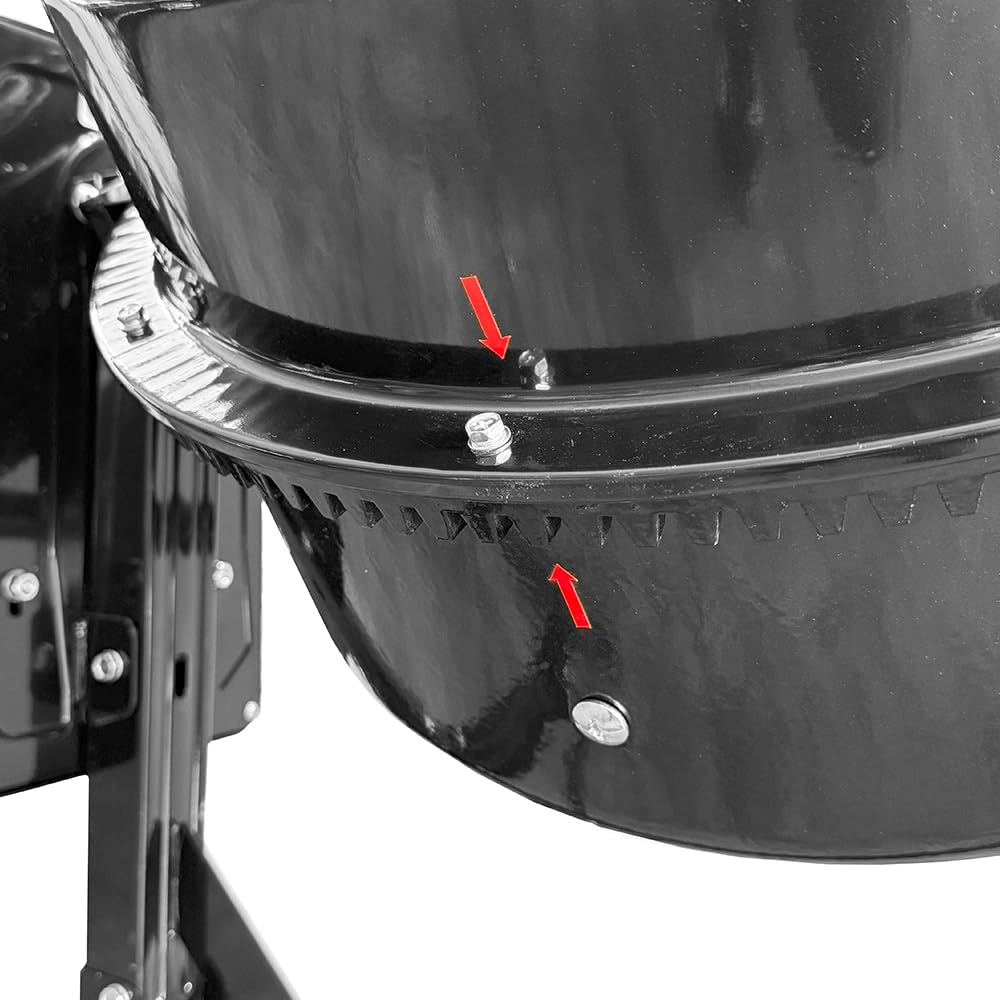 SOGI BEM-120 Betoniera elettrica a bicchiere - capacità 120 L - motore 550 W - per calcestruzzo, malta e intonaco - nera