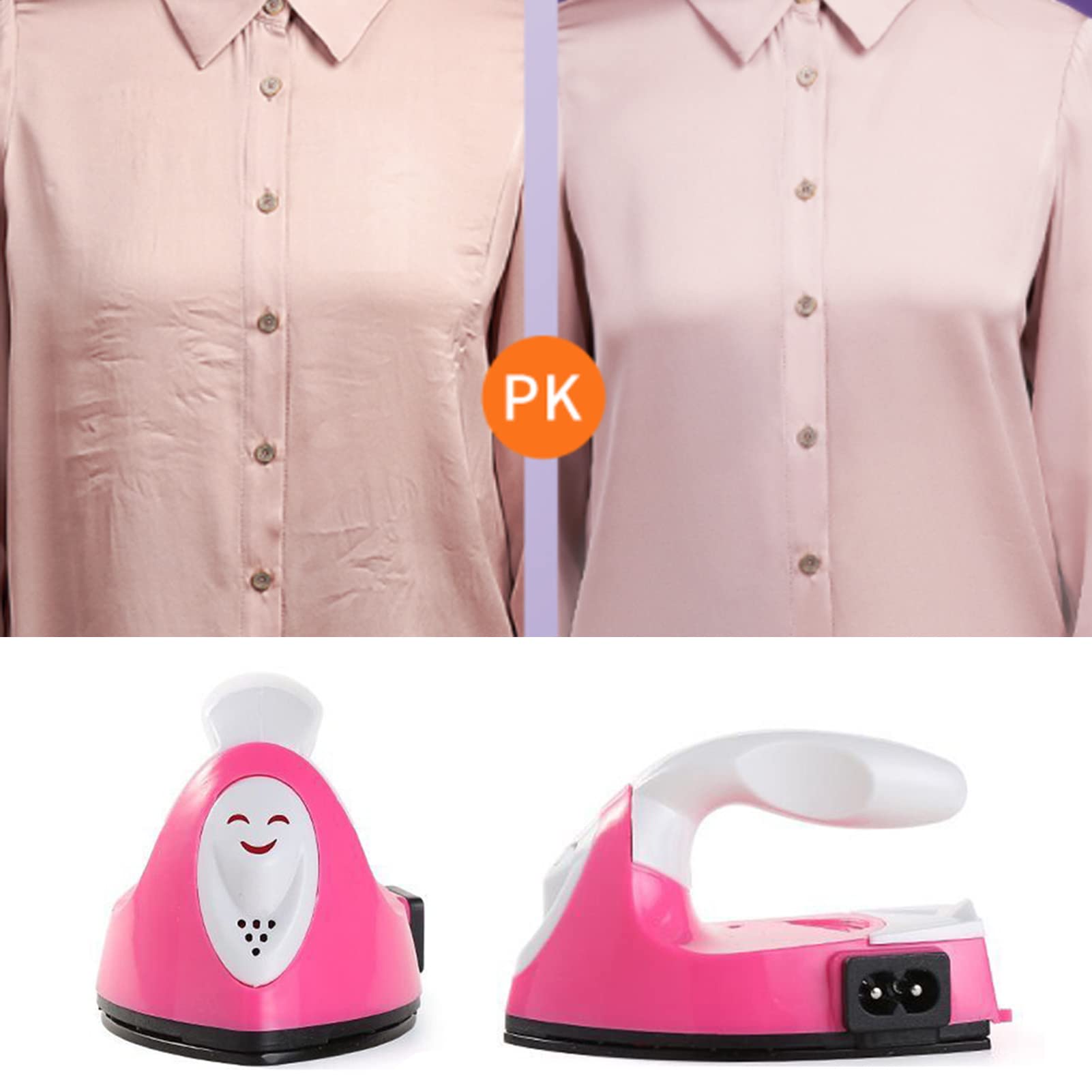 Pilipane Mini Ferro da Stiro Portatile per Fai da Te per Bambini - Pressa di Calore Sicura E Compatta con Design Separabile