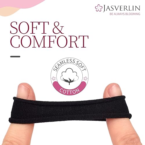 Miniatura 5 de Lazos suaves para el cabello, bandas elásticas de algodón sin costuras para mujeres y niñas, sin daños, coleteros pequeños para cabello grueso y