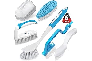 6 Pack Household Deep Cleaning Brush Set