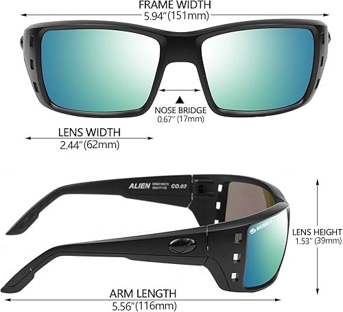 Miniatura 4 de Gafas de sol deportivas polarizadas para hombres y mujeres, ciclismo, conducción, pesca, gafas de sol cuadradas 100% de protección