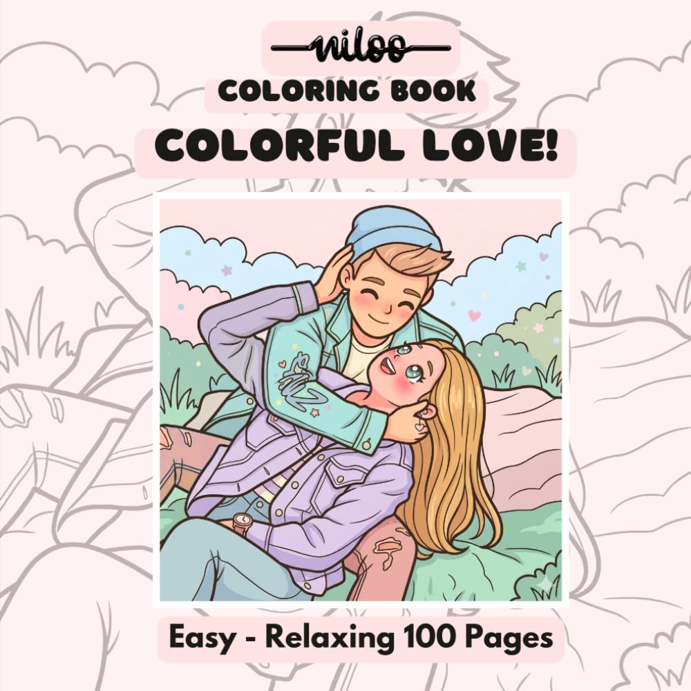 Colorful Love!: Easy- Bold Coloring Pages