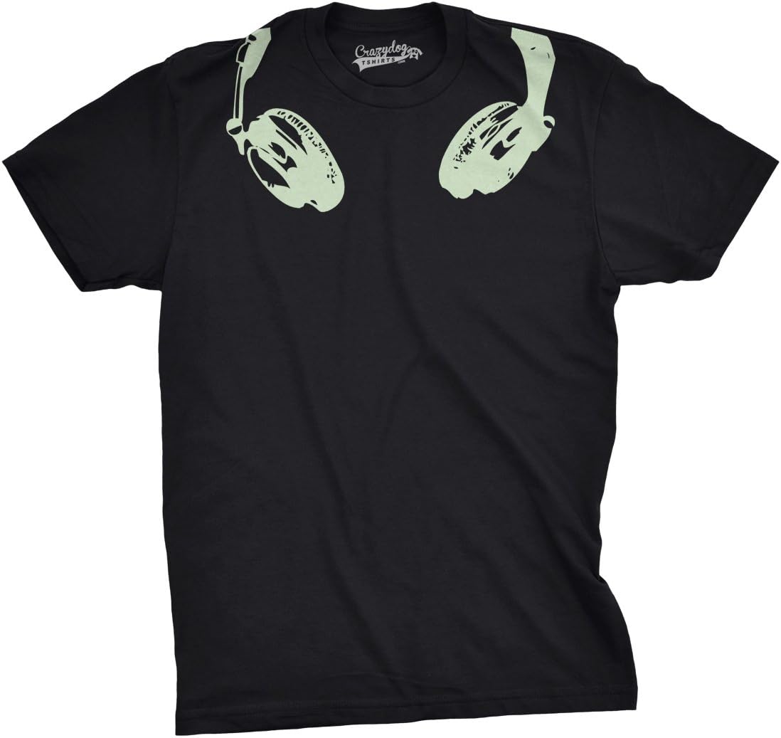 Men's Glow in The Dark DJ Music Lover T-Shirt Liberia Ubuy
