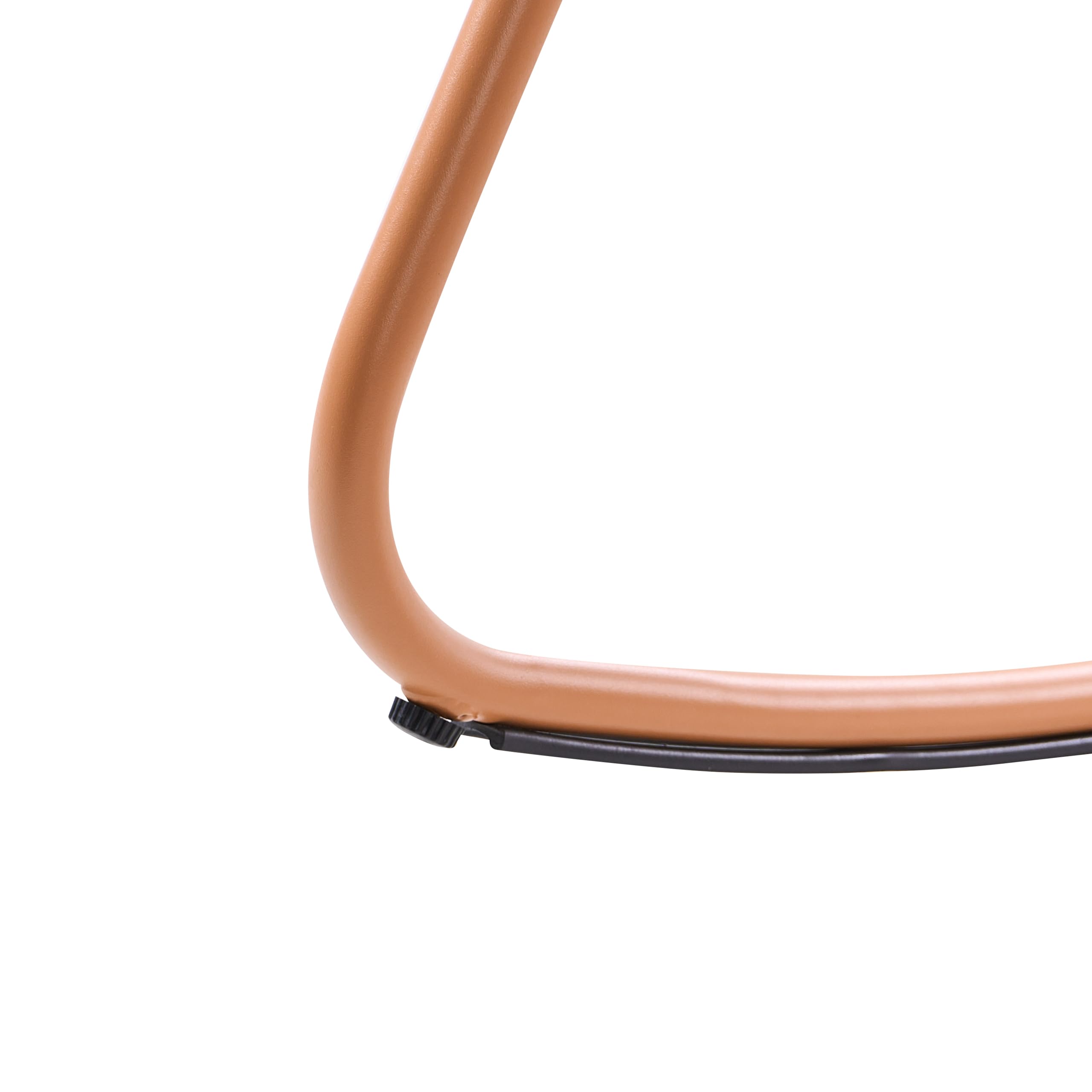 Beliani Sedia a dondolo da giardino moderna in metallo Design a doghe per esterni Alluminio Marrone Dorato